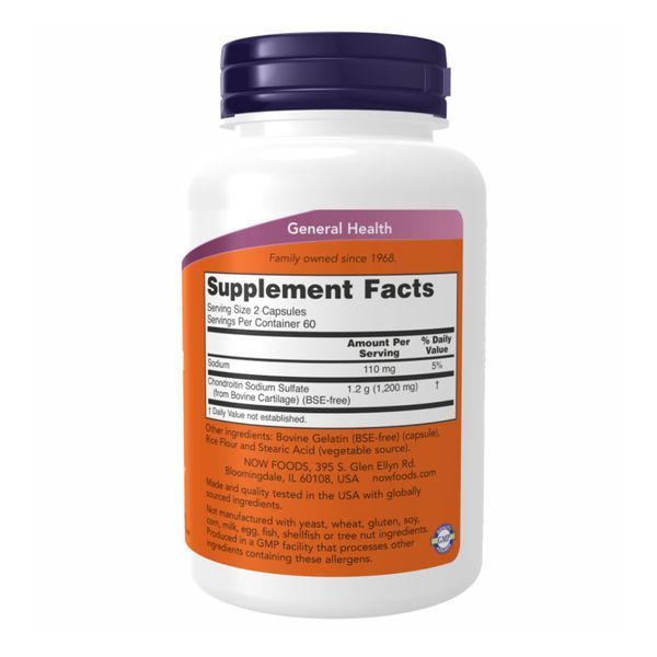 Chondroitin Sulfate 600mg - 120 caps &mdash; оригінальний товар