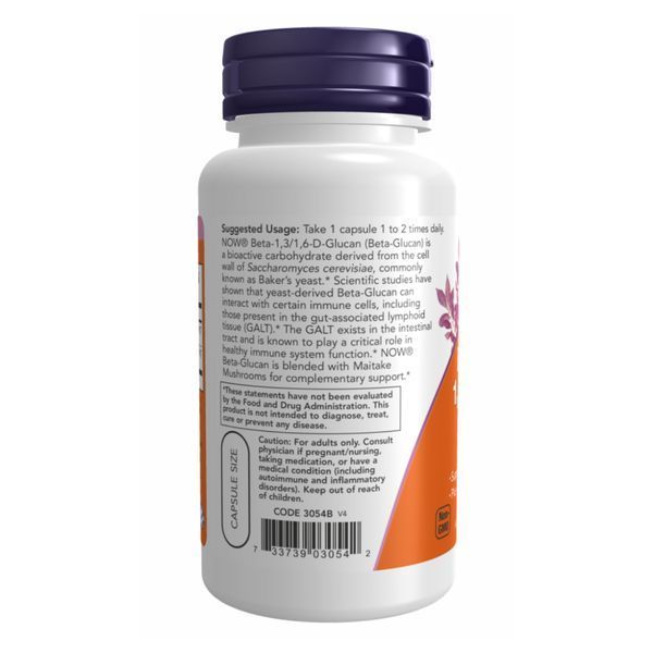 Beta-1,3/1,6-D-Glucan 100mg - 90 vcaps &mdash; оригінальний товар