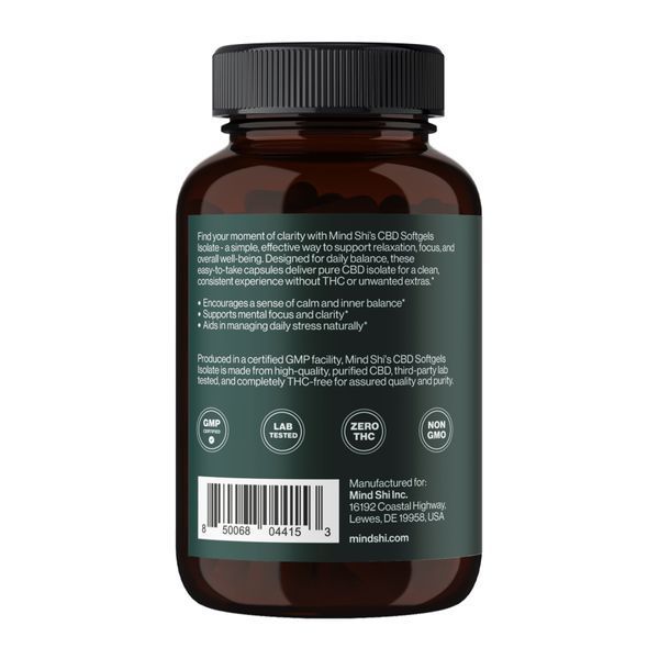 CBD Isolate 1500 mg - 60 softgels &mdash; оригінальний товар