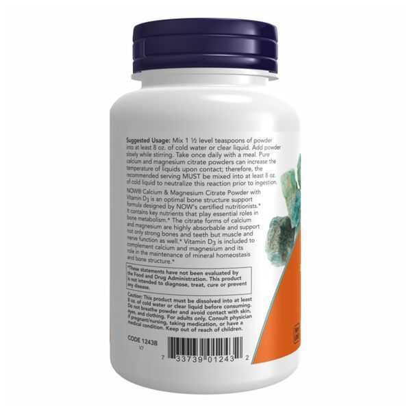 Calcium Magnesium Citrate Powder - 227g &mdash; оригинальный товар