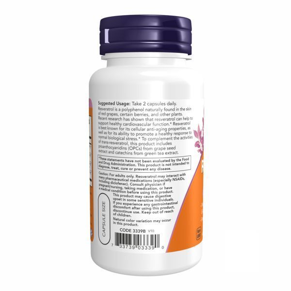 Resveratrol 50 mg - 60 vcaps &mdash; оригинальный товар