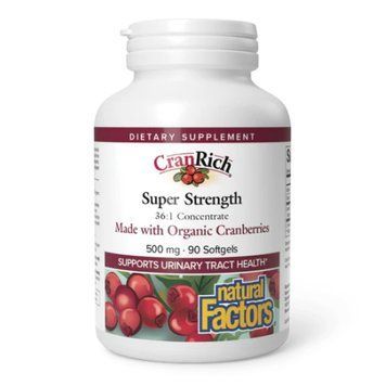 CranRich&reg;️ Super Strength Organic Cranberry Concentrate 500mg - 90 softgels &mdash; оригинальный товар