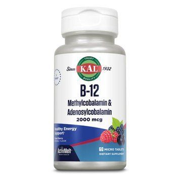 B-12 Methylcobalamin and Adenosylcobalamin 2000mcg - 60 tabs &mdash; оригинальный товар