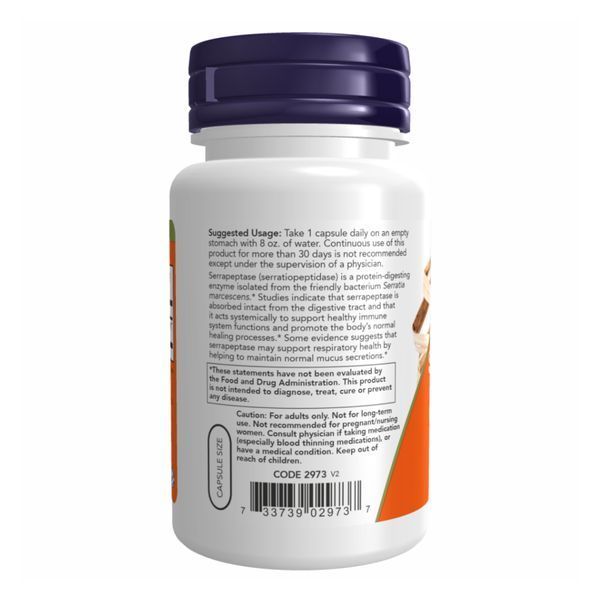 Serrapeptase 60,000 Units - 60 vcaps &mdash; оригінальний товар