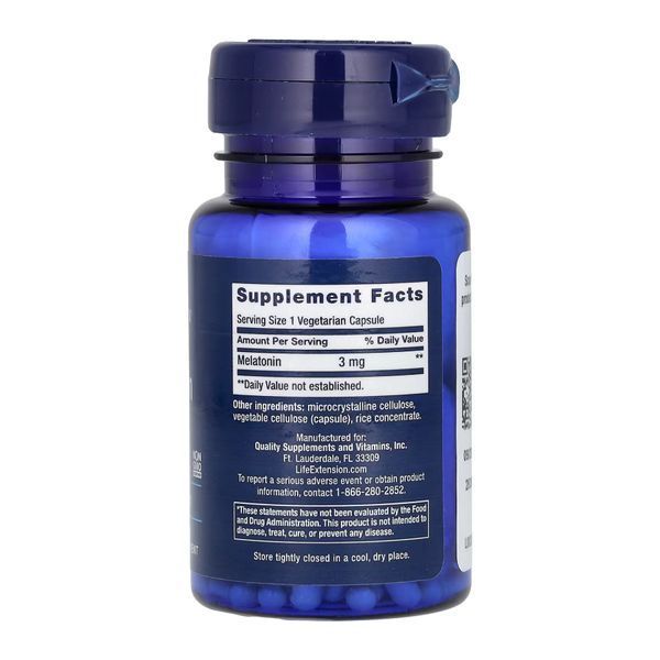 Melatonin 3 mg - 60 vcaps &mdash; оригінальний товар