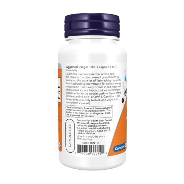 L-Carnitine 500mg - 180 caps &mdash; оригинальный товар