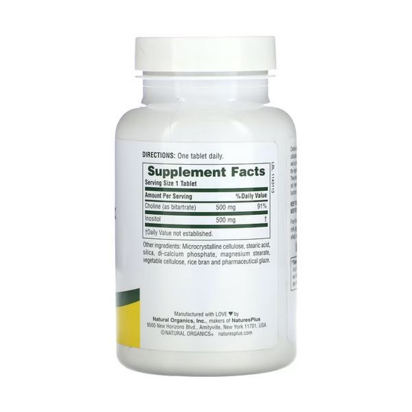 Choline & Inositol 500mg - 60 tabs &mdash; оригинальный товар