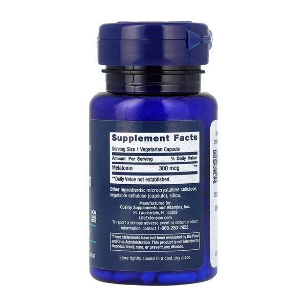 Melatonin 300 mcg - 100 vcaps (До 12.25) &mdash; оригинальный товар