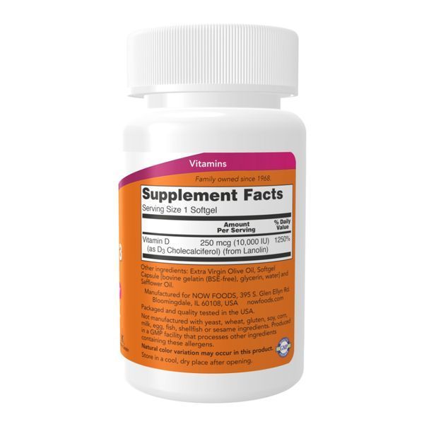 Vitamin D-3 10,000 IU - 30 softgels &mdash; оригінальний товар