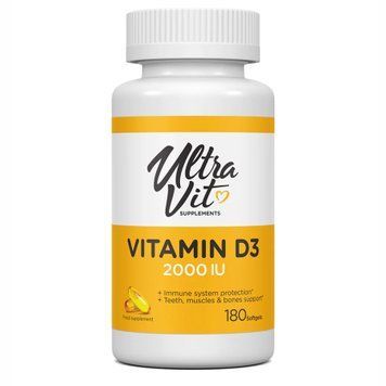Vitamin D3 2000 IU - 180 softgels &mdash; оригинальный товар