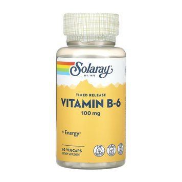 Vitamin B-6 Timed-Release 100mg - 60 vcaps &mdash; оригинальный товар