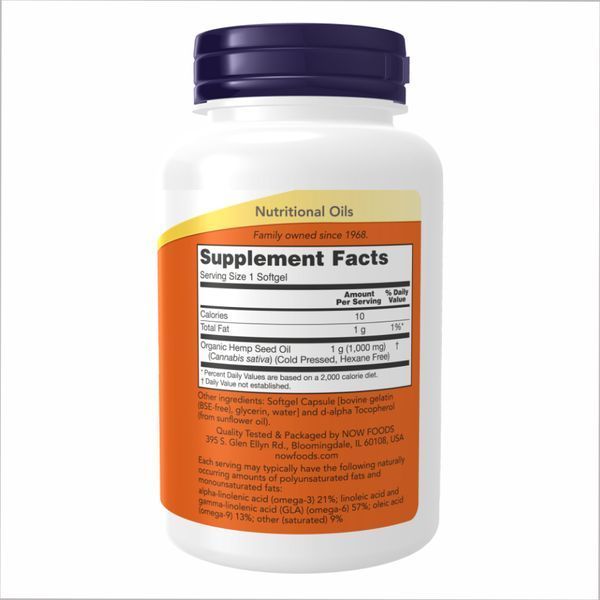 Hemp Seed Oil 1000 mg - 120 Softgels &mdash; оригинальный товар