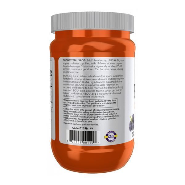 BCAA Big 6 - 600g Grape &mdash; оригінальний товар