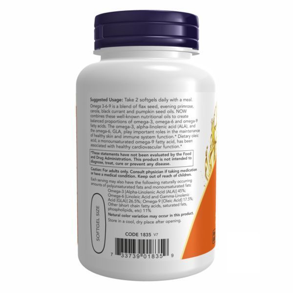 Omega 3-6-9 1000 mg - 250 Softgels &mdash; оригинальный товар