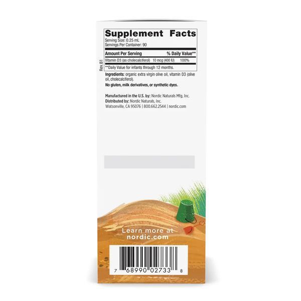 Baby's Vitamin D3 Liquid - 22.5 ml &mdash; оригинальный товар