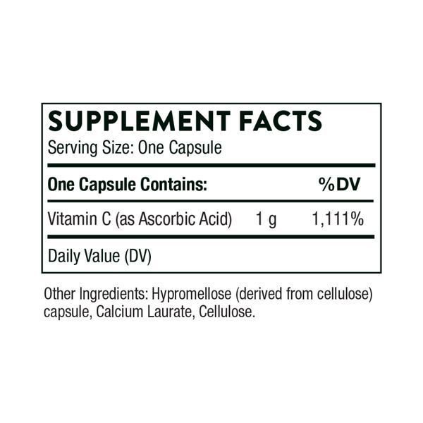 Ascorbic Acid 1g - 60 caps &mdash; оригінальний товар