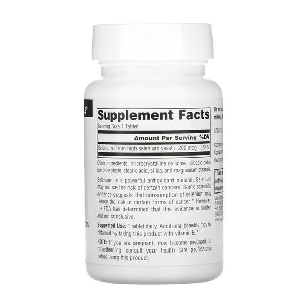 Selenium Yeast Free 200mcg - 120 tabs &mdash; оригинальный товар