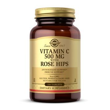 Vitamin C 500mg with Rose Hips - 100 tabs &mdash; оригинальный товар