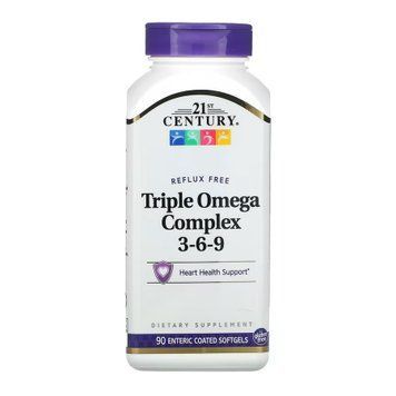 Triple Omega Complex Enteric Coated - 90 softgels &mdash; оригінальний товар