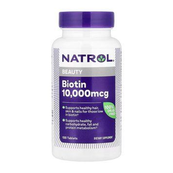 Biotin 10,000mcg - 100 tabs &mdash; оригинальный товар