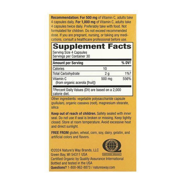 Vitamin C - 120 vcaps &mdash; оригінальний товар