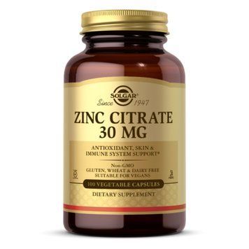 Zinc Citrate 30mg - 100 vcaps &mdash; оригинальный товар