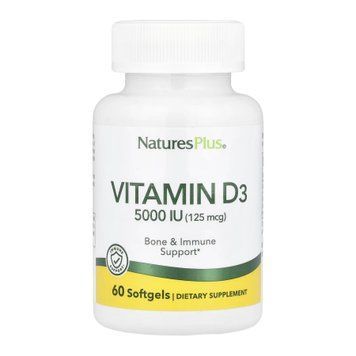 Vitamin D3 5000 IU - 60 softgels &mdash; оригінальний товар