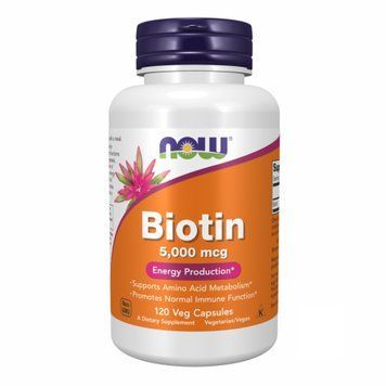 BIOTIN 5000mcg - 120 vcaps &mdash; оригінальний товар