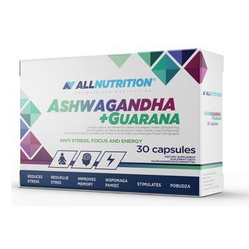Ashwagandha 300mg + Guarana - 30caps &mdash; оригинальный товар