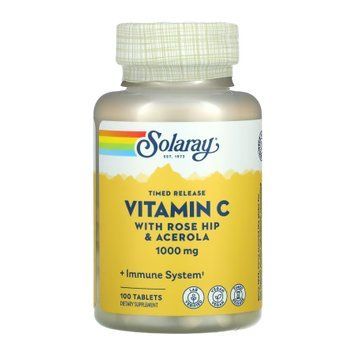 Vitamin C with Rose Hips & Ace 1000mg - 100 tabs &mdash; оригинальный товар