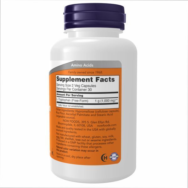 L-Tryptophan 500mg - 120 vcaps &mdash; оригинальный товар