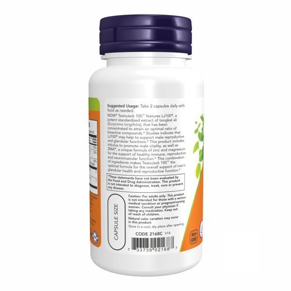 Testo Jack 100 - 60 vcaps &mdash; оригинальный товар