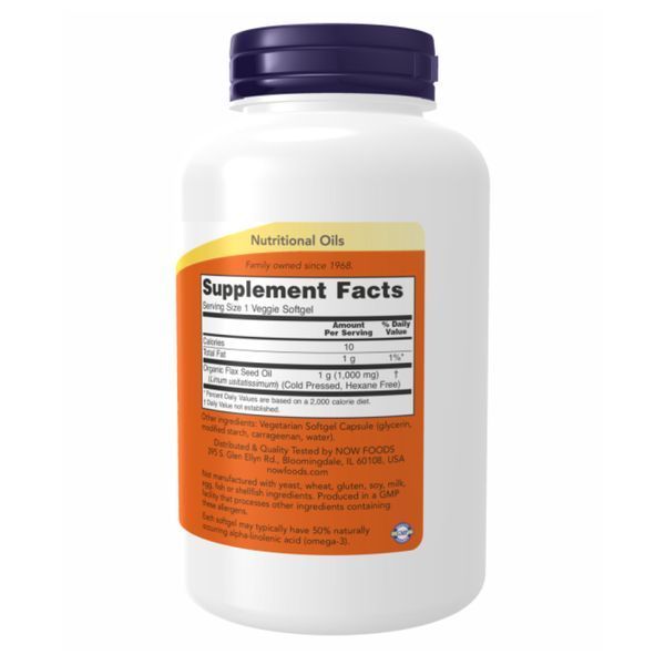 Flax Oil Org 1000mg - 120 vgels &mdash; оригинальный товар