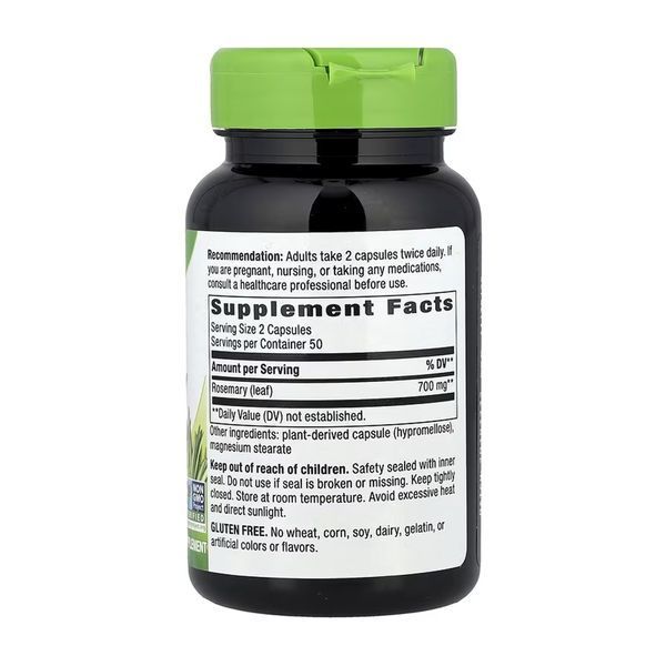 Rosemary Leaf - 100 vcaps &mdash; оригінальний товар