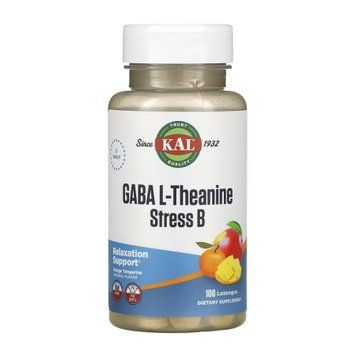 GABA L-Theanine Stress B - 100 lozenges &mdash; оригинальный товар