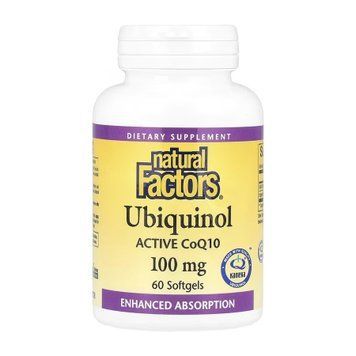 Ubiquinol CoQ10 100mg - 60 softgels &mdash; оригинальный товар