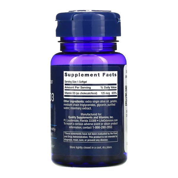 Vitamin D3 125 mcg (5000 IU) - 60 softgels &mdash; оригінальний товар