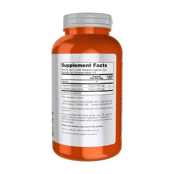 Arginine & Citrulline Powder - 340g &mdash; оригінальний товар