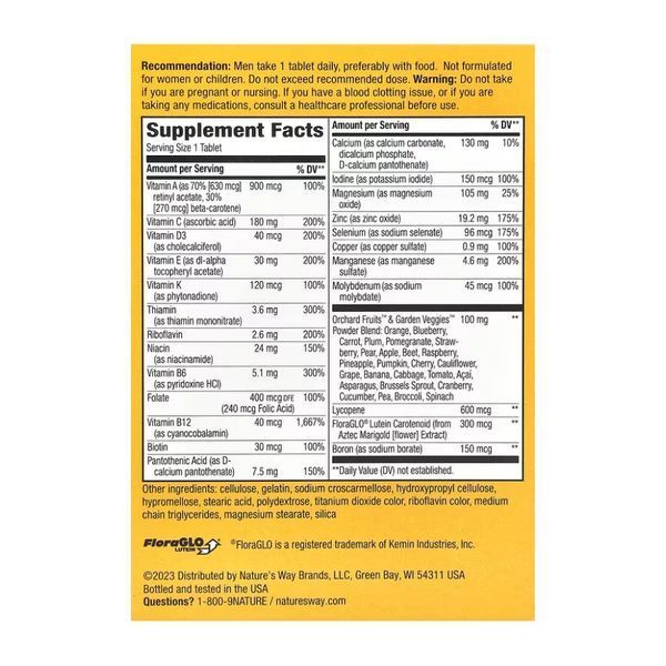 Men's 50+ Complete Multivitamin - 50 tabs &mdash; оригінальний товар
