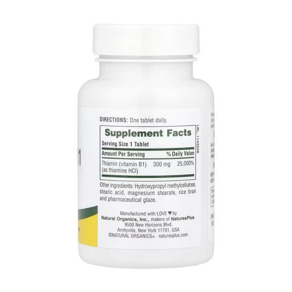 Vitamin B-1 300mg - 90 tabs &mdash; оригінальний товар