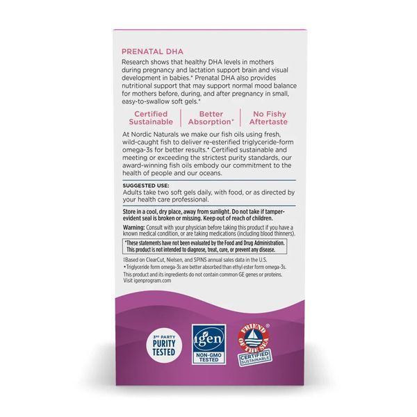 Prenatal DHA - 90 softgels Unflavored &mdash; оригінальний товар