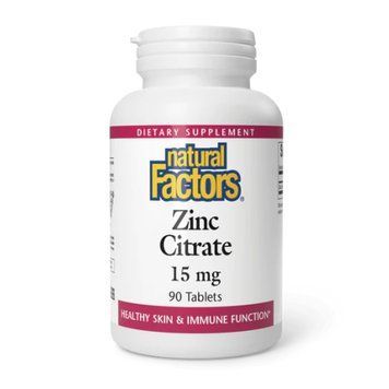 Zinc Citrate 15mg - 90 tabs &mdash; оригінальний товар