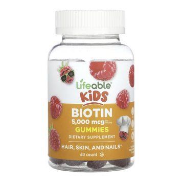 Biotin 5,000 mcg Kids - 60 gummies &mdash; оригинальный товар