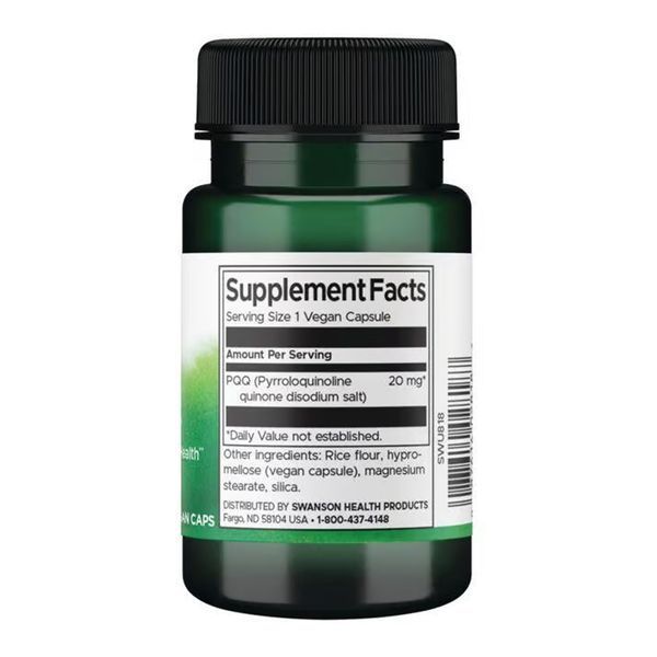 PQQ Pyrroloquinoline Quinone 20mg - 30 vcaps &mdash; оригінальний товар