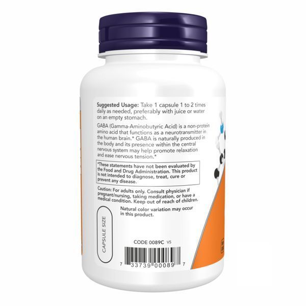 GABA 750 mg - 200 vcaps &mdash; оригінальний товар