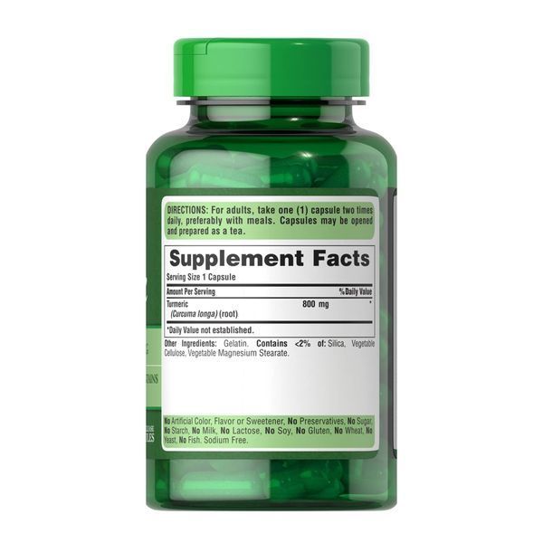 Turmeric 800 mg - 200 caps &mdash; оригинальный товар