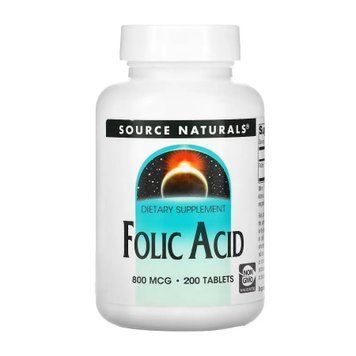 Folic Acid 800 mcg - 200 tabs &mdash; оригінальний товар