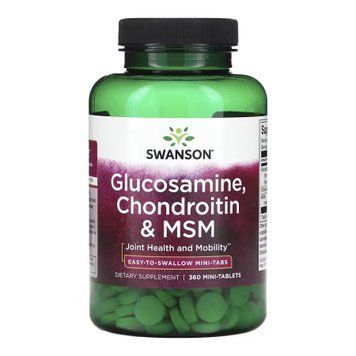 Glucosamine, Chondroitin & Msm Mini Tabs - 360 tabs &mdash; оригинальный товар