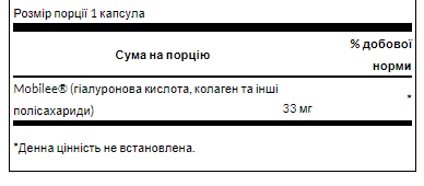 Hyaloronic acid complex 33mg - 60caps &mdash; оригинальный товар