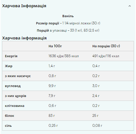 Slow-Release Casein - 1000g Vanilla &mdash; оригінальний товар